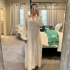English Factory Linen Maxi dress